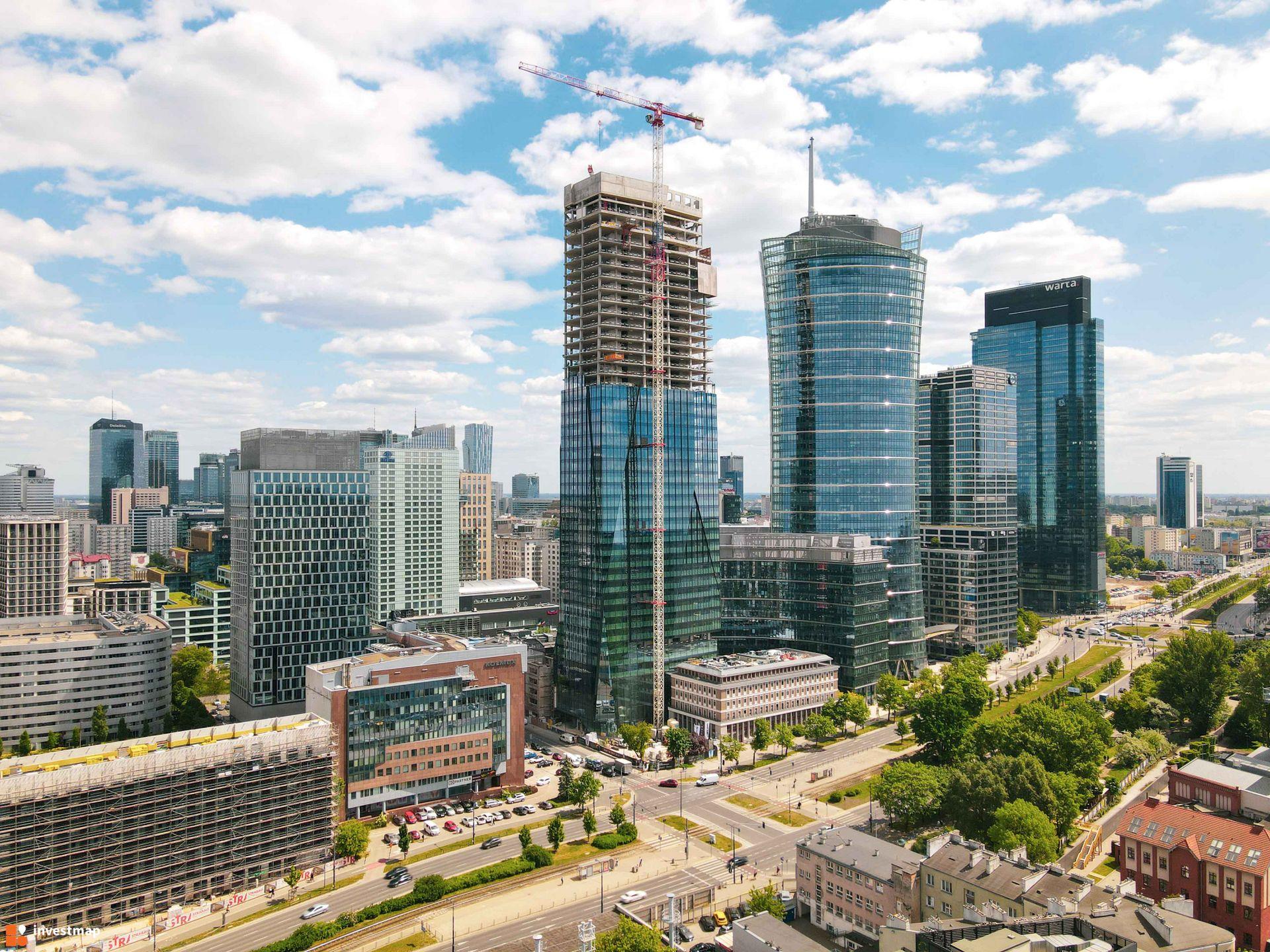 Warsaw business district skyline